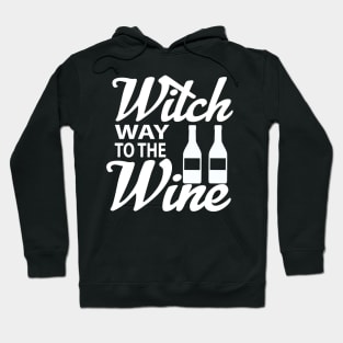 Witch Way To The Wine tee design birthday gift graphic Hoodie